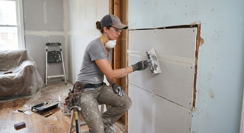 Bedroom Drywall Installation in Overland Park, KS