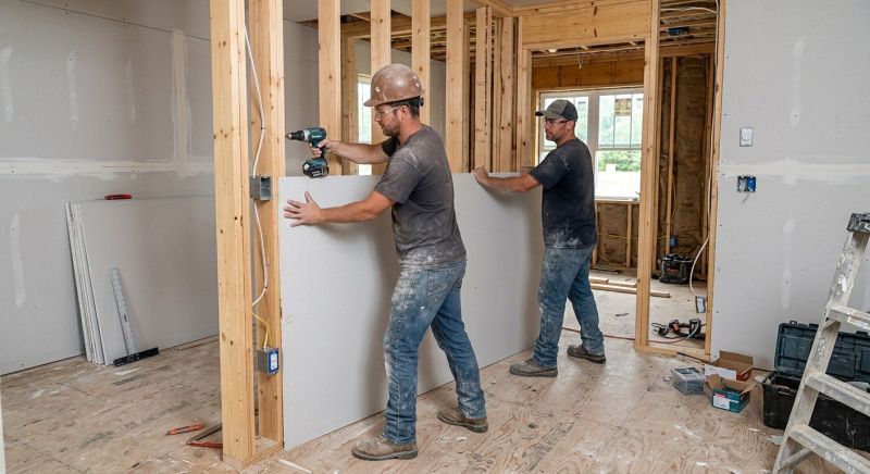 House Drywall Installation in Overland Park, KS
